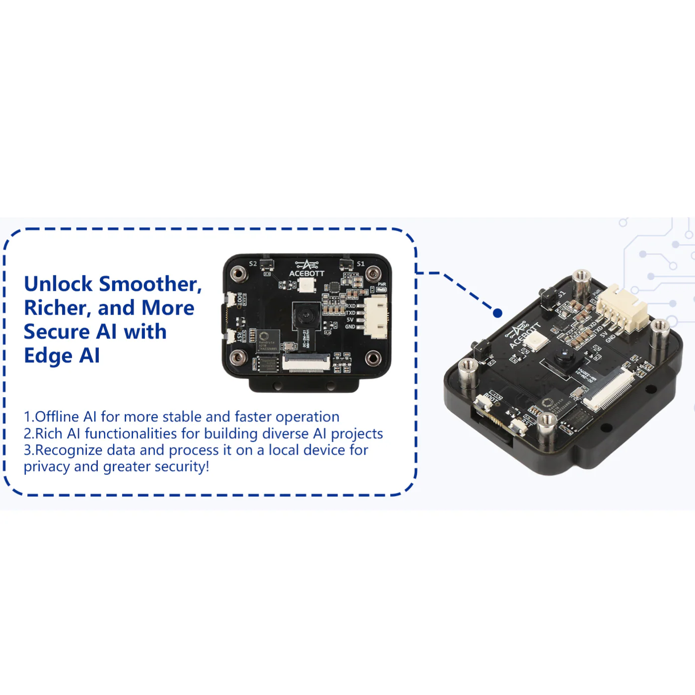 ACEBOTT QD003 STEAM AI Vision Expansion Kit for QD001 Smart Car Kit - Image 3