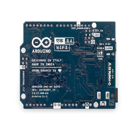 Official Arduino UNO EK R4 WiFi Made in India, Renesas RA4M1 / ESP32-S3 – Wi-Fi, Bluetooth, USB-C, CAN, DAC, OP AMP, Qwiic Connector, 12×8 LED Matrix - Image 3